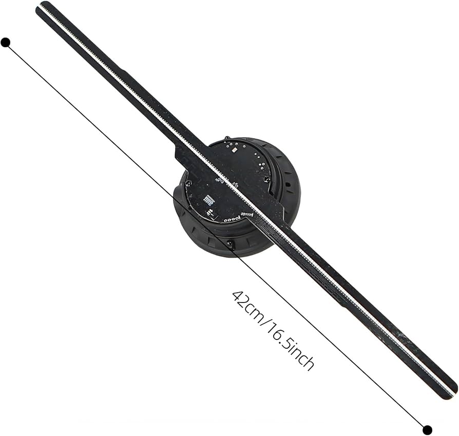 3D Hologram Fan,244 RGB LED Air imaging 3D fan Holographic Video projector