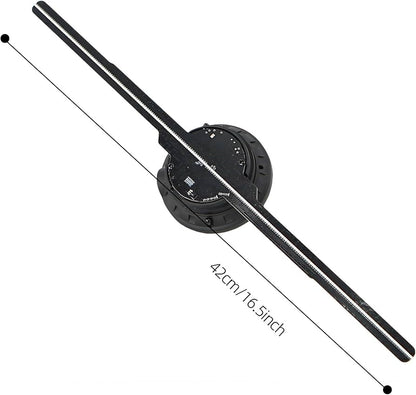 3D Hologram Fan,244 RGB LED Air imaging 3D fan Holographic Video projector